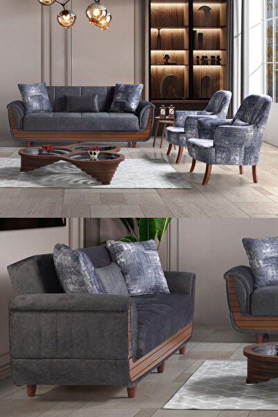 Eymense Saray Çekyatlı Koltuk Takımı 3 3 1 1