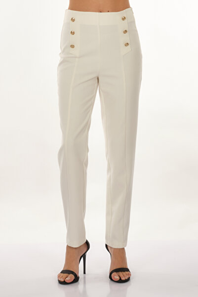 Perspective Double Leg Ecru Women's Trousers24051724