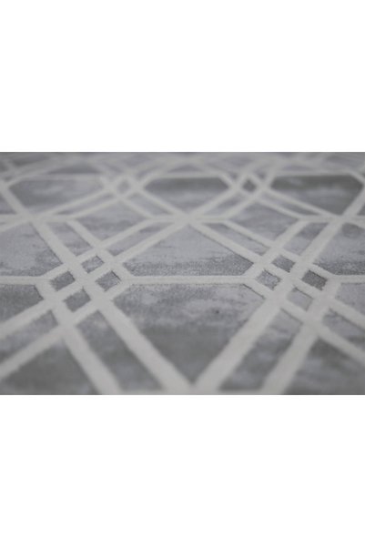 Anatolian Carpet Store KUVARS 5452B GRİ-KREM AKRİLİK MAKİNA HALISI