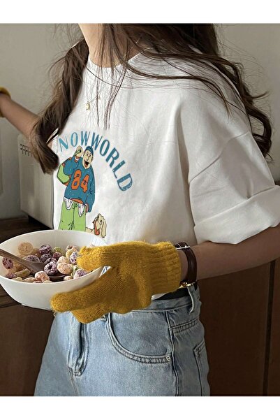 Adrift Tricou oversize cu desene animate și design grafic Seria Cartoon/Lette...