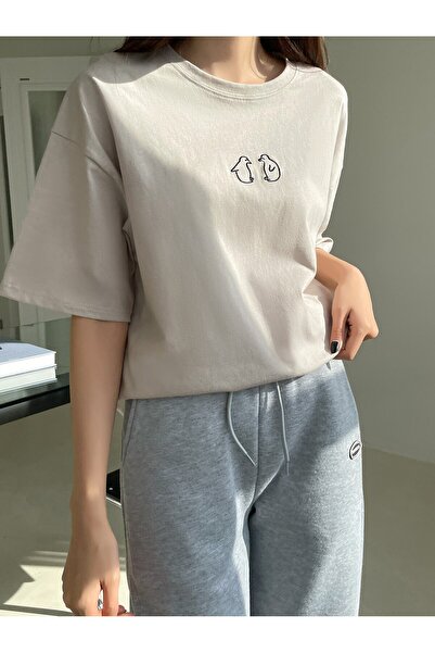 Adrift Desen animat și design grafic Tricou supradimensionat Seria Cartoon/Le...