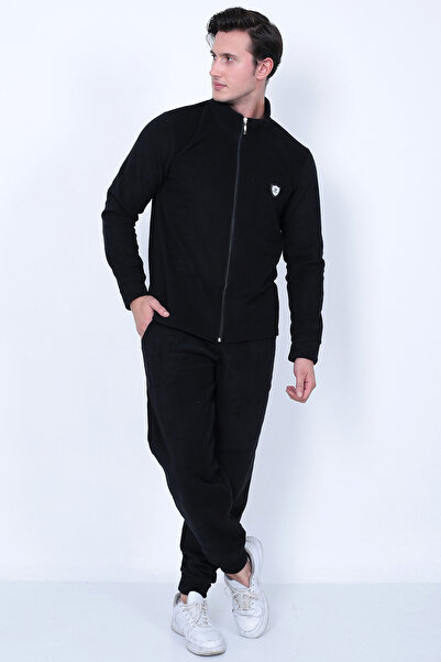 Lukitus Σετ ανδρικές φόρμες Fleece με πλήρες φερμουάρ