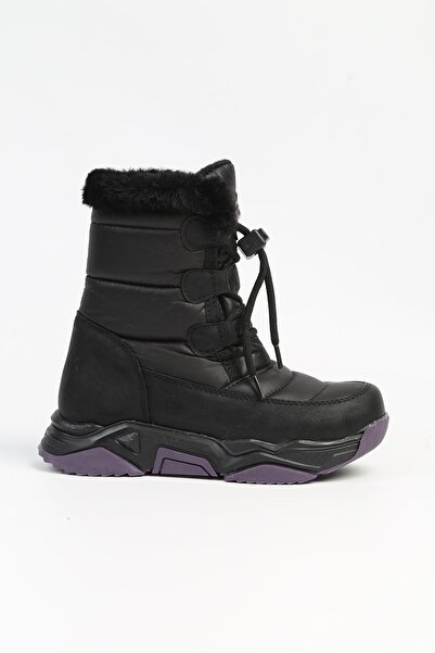Benetton ® | BN-50047 - 3256 Siyah Mor - Çocuk Bot