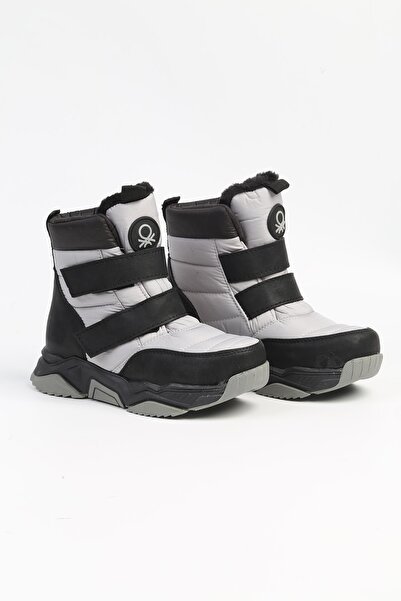Benetton ® | BN-70000 - 3256 Gri Siyah - Çocuk Bot
