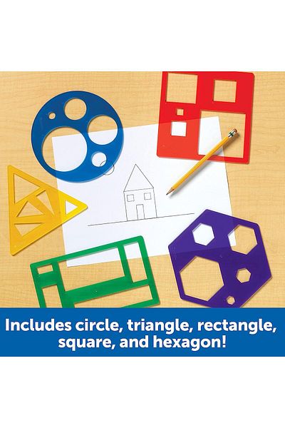 Learning Resources Basic Shapes Template Set