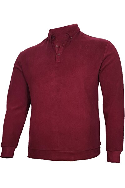 Epos Büyük Beden Polo Yaka Selanik Kışlık Sweatshirt