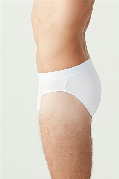 U.S. Polo Assn. Erkek 3'lü Beyaz Slip 80177