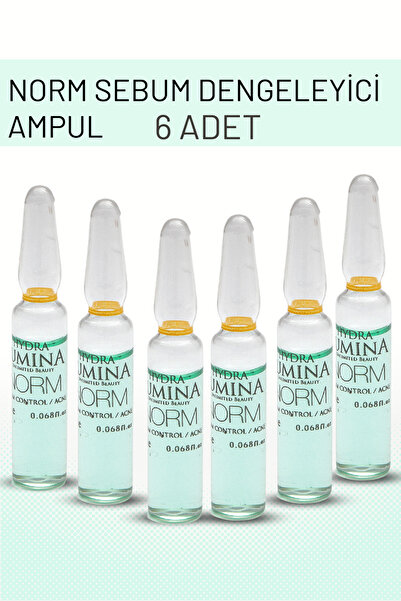 HYDRA LUMINA أمبولات نورم آند أنتي للعناية بالبشرة - 6 قطع