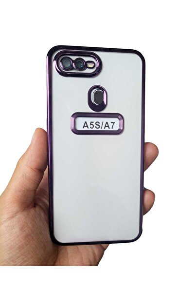 BilişimGo Technology Oppo A5s / Ax7 Kamera Lens Korumalı Kenarları Renkli Ark...