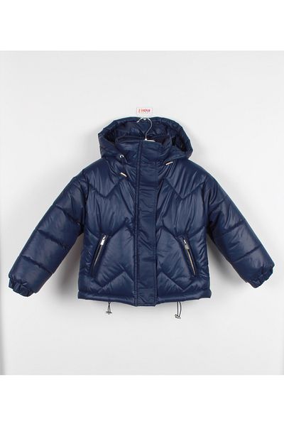 incity Girl's Hooded Quilted Patterned Puffer Jacket