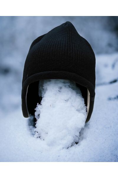 Shopiolog Unisex Windproof Thermal Knitted Beanie with Polar Fleece Ear-Neck Protector