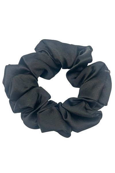 ICON SILK Scrunchie de păr 100% mătase (NEGRU)