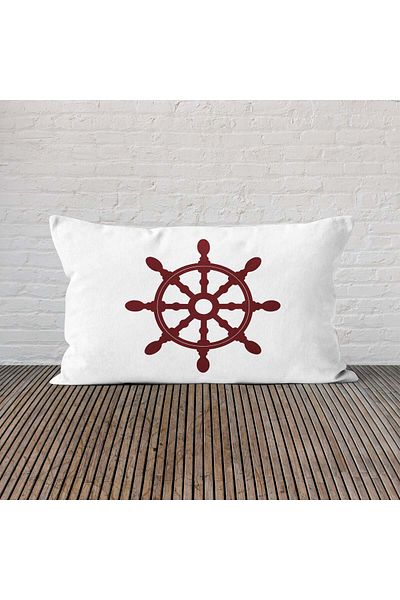 The Lucid Lab Claret Red Paddle 30cm x 50cm / Θήκη για μαξιλάρι διπλής όψης με θέμα τη θάλασσα
