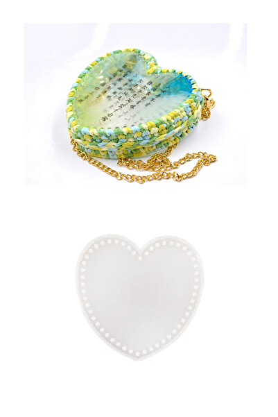 Sirius Hobi Epoksi Amigurumi Davul Çanta Kalp Kalıbı