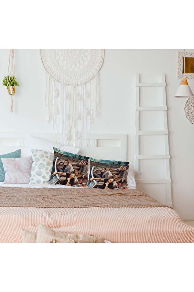 The Lucid Lab غطاء وسادة مزدوج الجوانب من كريزي نايت 2 قطعة