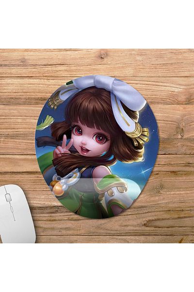 Pixxa Mobile Legends - موديل لوحة ماوس تشانغ مع دعم للمعصم - بيضاوي واحد