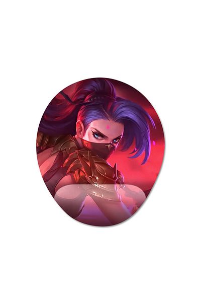 Pixxa Mobile Legends - موديل لوحة ماوس Hanabi مع دعم للمعصم - 5 بيضاوي