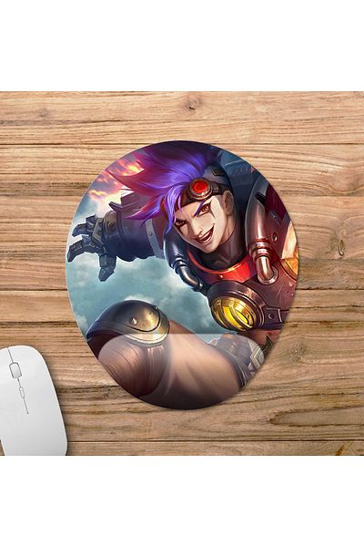 Pixxa Mobile Legends - موديل لوحة ماوس X.Borg مع دعم للمعصم - بيضاوي واحد
