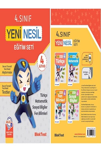 Tudem Yayınları Tudem Bloktest 4.sınıf Yeni Nesil Eğitim Seti (4 Kitap)