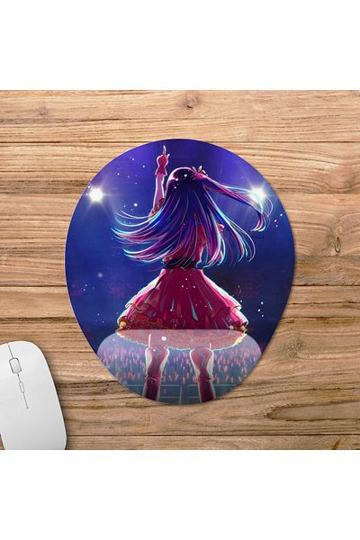 Pixxa موديل لوحة ماوس داعمة للمعصم من Oshi no Ko - 2 بيضاوي