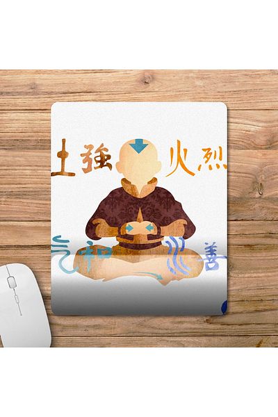 Pixxa الصورة الرمزية: نموذج لوحة الماوس مع مسند المعصم Airbender الأخير - 4