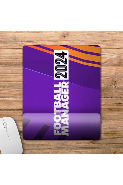 Pixxa FM 2024 - موديل لوحة ماوس مدير كرة القدم 2024 مع مسند للمعصم - 1
