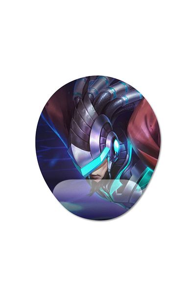 Pixxa Mobile Legends - موديل لوحة ماوس Alpha مع دعم للمعصم - بيضاوي واحد