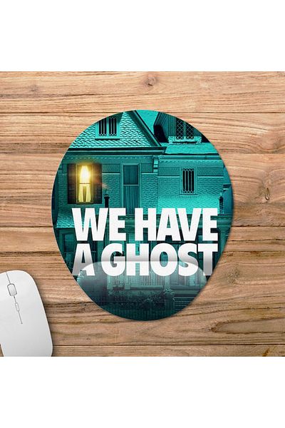 Pixxa موديل لوحة ماوس لدعم المعصم We Have a Ghost - بيضاوي واحد