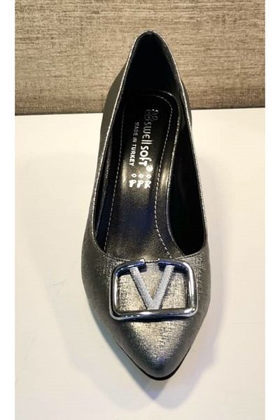 SWELLSOFT 2018 Femei Cataramă 6 Cm Toc Stiletto Platinum