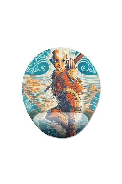 Pixxa Avatar: موديل لوحة الماوس بمساعدة المعصم The Last Airbender - 3 بيضاوي