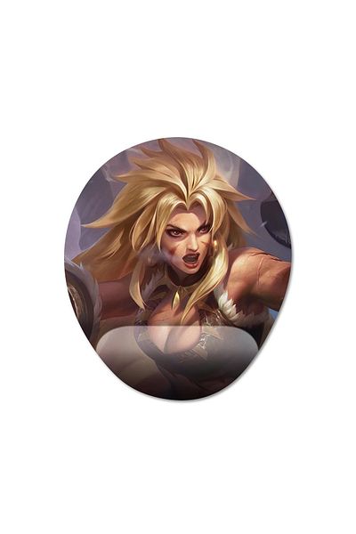 Pixxa Mobile Legends: موديل لوحة ماوس ماشا بمساعدة المعصم - بيضاوي واحد
