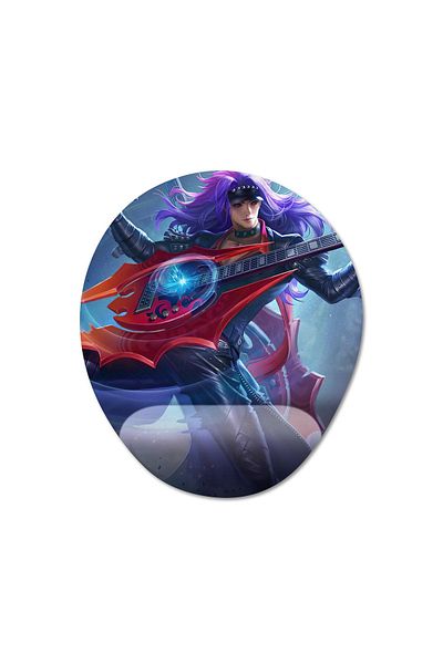 Pixxa Martis - موديل لوحة ماوس لدعم المعصم من Mobile Legends - 4 بيضاوي