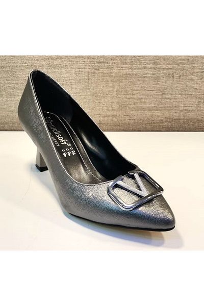 SWELLSOFT 2018 Femei Cataramă 6 Cm Toc Stiletto Platinum