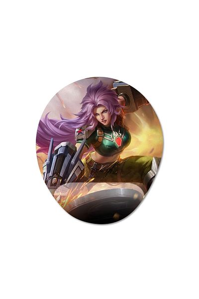 Pixxa Mobile Legends: موديل لوحة ماوس ماشا بمساعدة المعصم - 3 بيضاوي