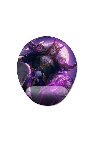 Pixxa Mobile Legends - موديل لوحة ماوس مدعومة للمعصم من Valir - 2 بيضاوي