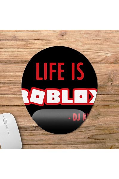 Pixxa لوحة ماوس مدعومة للمعصم من Life is Roblox - موديل DJ Khaled - بيضاوي واحد