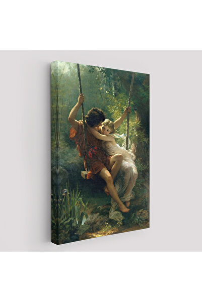 KanvasSepeti Pierre Auguste Cot'ün İlkbahar Adlı Yüksek Kaliteli Kanvas Canva...