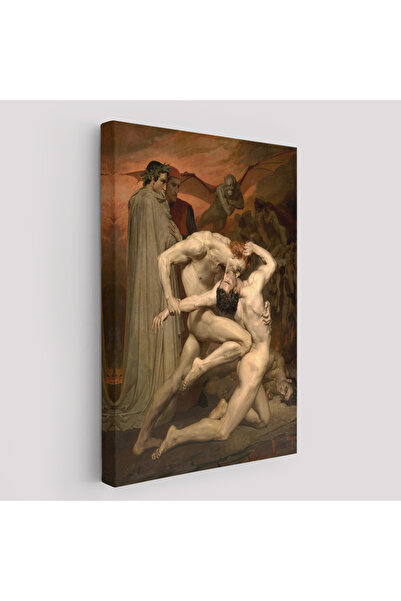 KanvasSepeti Dante ve Virgil Cehennemde William Adolphe Bouguereau Klasik Kan...