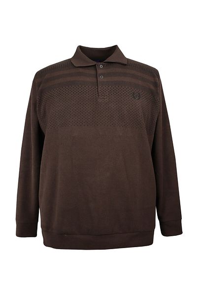 marufshop Μεγάλο μέγεθος Polo Collar Thessaloniki Sweat Brown