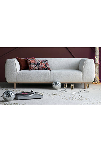 S Home Design Concept Macaron Kanepe / Koltuk Takımı, Teddy, Beyaz