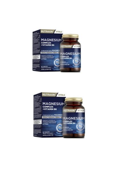 Nutraxin Magnesium Complex B6 - 60 Tablets, 250 Mg, 2 Pieces