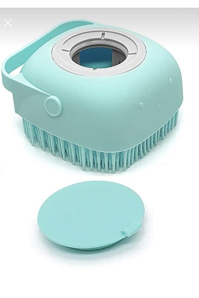 KÜÇÜK EW Silicone Cat and Dog Pets Washing Brush with Shampoo Tank