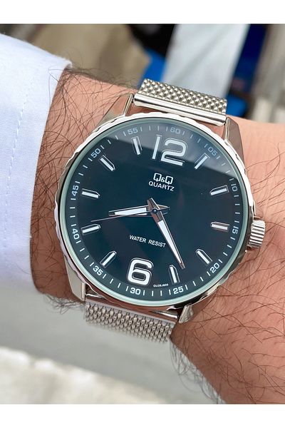 Q&Q Q811J9022Y Silver Color Classic Men's Wristwatch