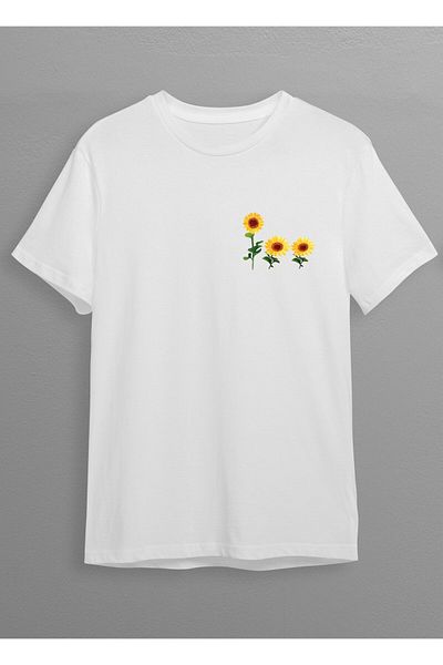 Hilosh Tricou unisex imprimat floarea soarelui H07