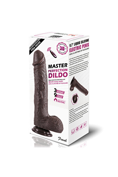 Erotica Master Perfection Dildo Frank - Isıtmalı Ileri Geri Hareketli Ve Rotasyonlu Gerçekçi Damarlı Zenci Y