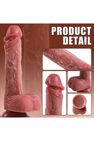 Erotica Master Perfection Dildo Jake - Isıtmalı Ileri Geri Hareketli Ve Rotasyonlu Gerçekçi Damarlı Yapay Pe