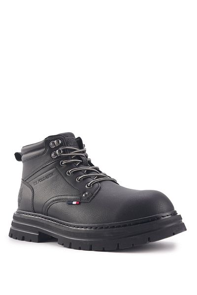 U.S. Polo Assn. SHURA 3PR Μαύρες ανδρικές εργατικές μπότες