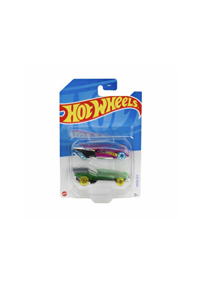Hotwhells مجموعة من 2 سيارة