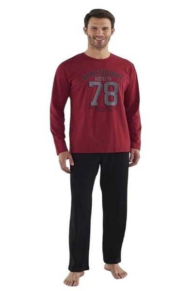 Mod Collection Cotton Long Sleeve Men's Pajama Set