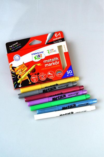 Kids Like 6+1 Colors Metalic colours black notebook and pencil suitable for invitation